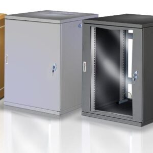 Rack parete 60x62 - 10U/13U/16U/22U; Porta in Vetro - Flat Pack Smontato - immagine 1