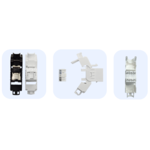Keystone Jack UTP C.6a Bianco Tool free - immagine 1