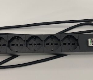 Barra PDU PLUS 19" 6 prese + MT Nero - immagine 1