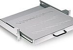 Ripiano a sbalzo Estraibile 2U 19" x 35cm Grigio - immagine 1