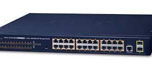GS-4210-24P2S Switch 24 Port Giga PoE +2xGiga SFP Managed - immagine 1