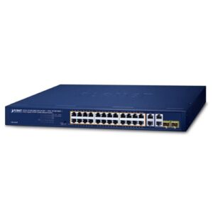 GSW-2824P Switch 24 Port Giga PoE +2xGiga +2xGiga SFP Unmanaged - immagine 1