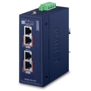 IPOE-270-12V PoE++ Injector 2 Port Multi-Giga -12V Booster - immagine 1