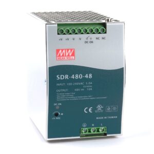 SDR-480-48 Alimentatore Din-Rail 48-55V 480W 10A - immagine 1